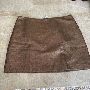 LOFT Shimmering Brown Skirt